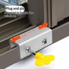 Sliding Window Track Lock No Drill Universal Adjustable Limit Lock Fit Most Window Tracks for Home Safety Use