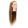 Hair Hairdresser Cosmetology Mannequin Head Hair Braiding Training Practicing Head (Gold Brown)