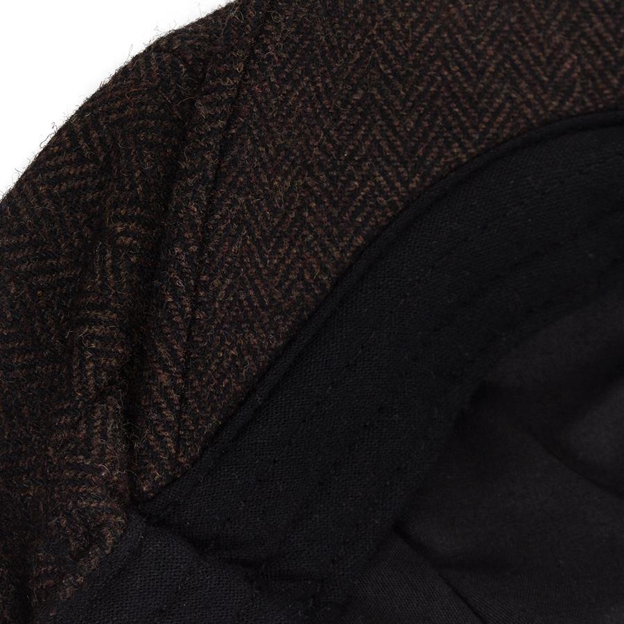 Winter Vintage Newsboy Cap Men Herringbone Pattern Women's Beret Autumn Warm For Male Flat Caps Octagonal Hat Elastic Adjustable