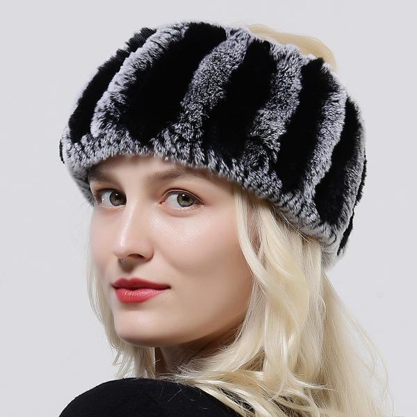 Rabbit Fur Scarf Women Winter Warm Knitted Neck Warmer Fashion Stylish Ring Scarves