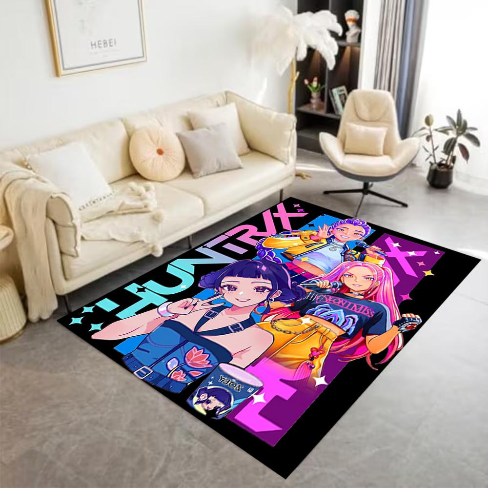 Huntress Power Squad Floor Mat Suitable for Living Rooms Bedrooms Hallway Game Room Anti-slip Rug Decorate Offices Gift for Festivals