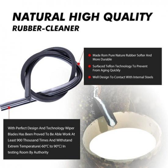 26"+19" Premium Quality All Season Beam Windshield Front Wiper Blades (Set of 2)