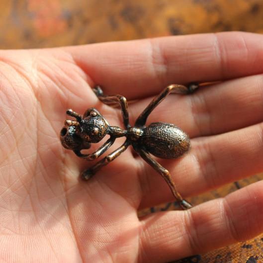 Creative Metal Animal Incense Burner Small Alloying Ant Turtle Frog Snail Stick Incense Holder Home Decoration Teahouse Ornament