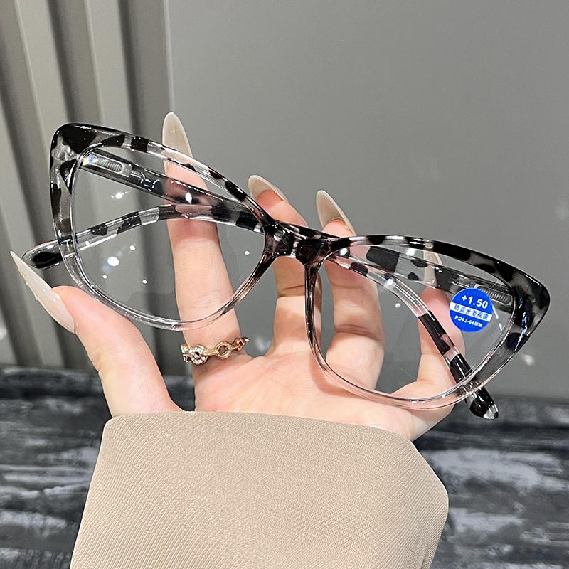 Fashion Cat Eye Reading Glasses Men Vintage Blue Light Blocking Eyewear Retro Ultralight Far Sight Presbyopia