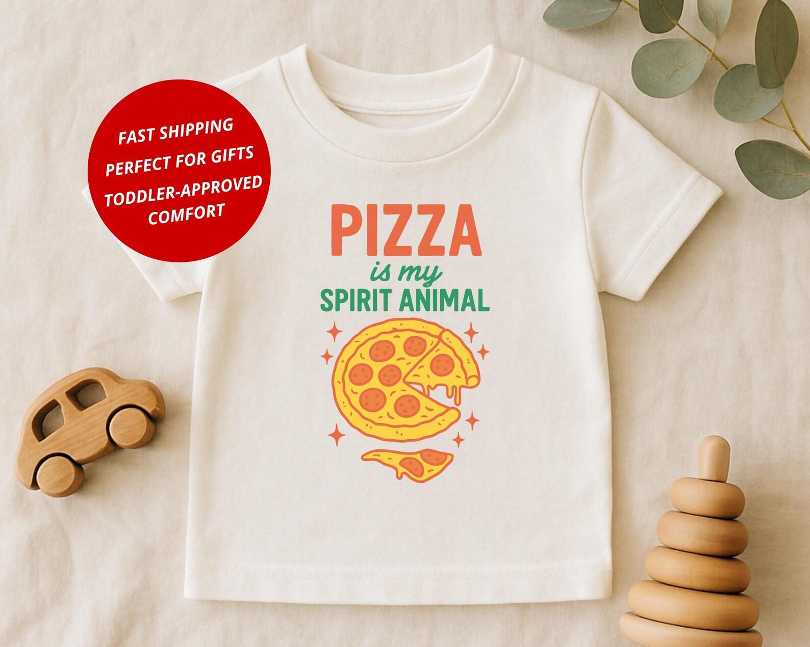 Pizza Is My Spirit Animal Toddler Shirt: Funny Foodie Tee 120