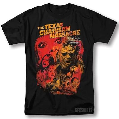 Camiseta Gráfica Vintage de la Película de Terror Clásica La Matanza de Texas Camiseta Unisex