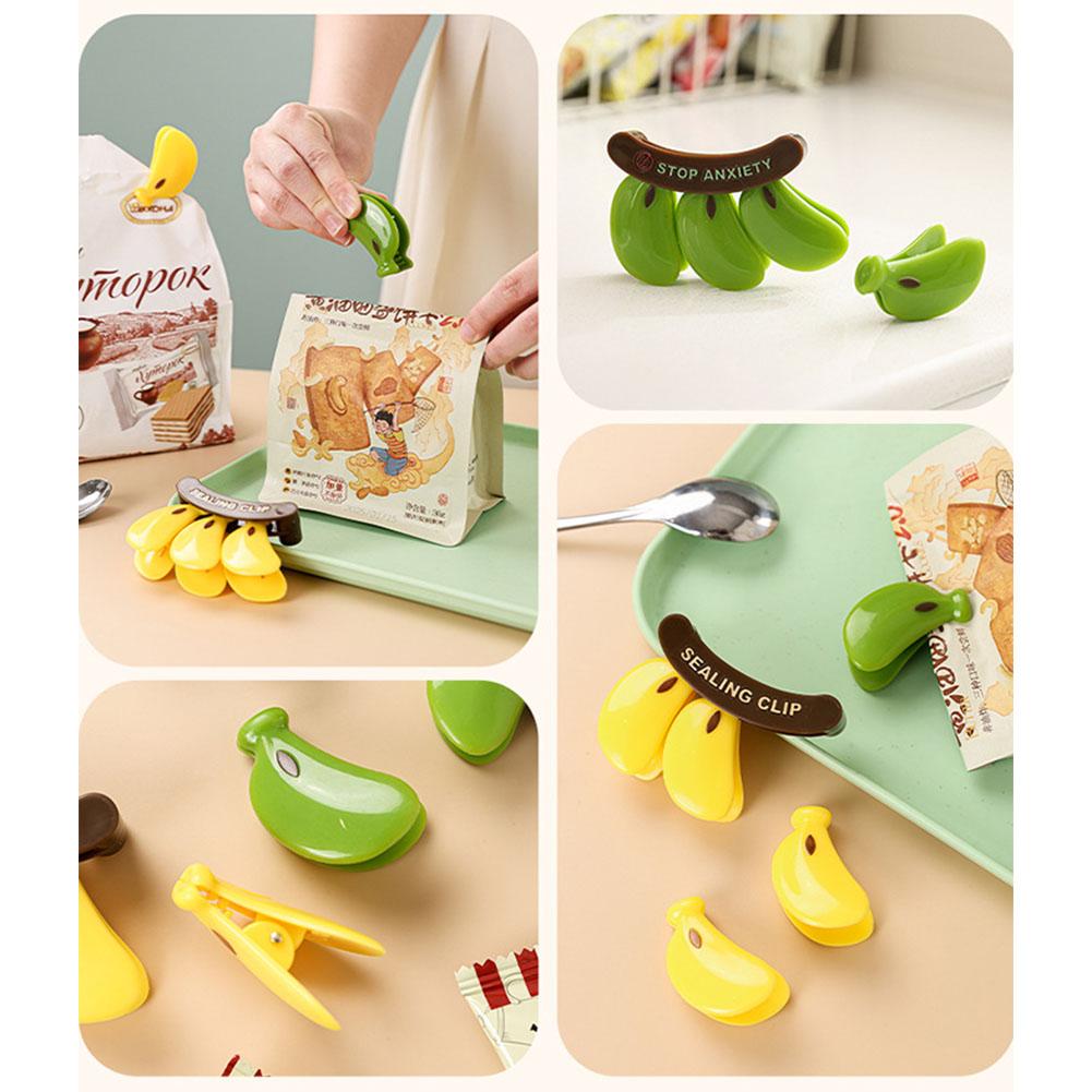 Plastic Sealing Clip Banana-Proof Magnetic Sealing Clip Hand Press Fresh-keeping Clip Multifunctional Household Food Bag Clip