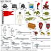 Medieval Series Legion Weapon Accessories Building Block Toys