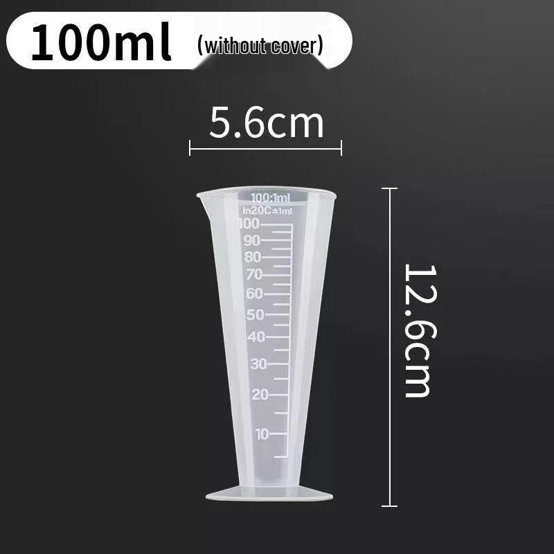 Changqi 1000ML Plastic Measuring Cups with Dual Scale & Lids (4-Pack)