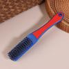 Durable Stainless Steel Wire Brush Silicone Handle Red And Blue Paint Removal Tool Scratch Brushes Cleaning Metal Rust Brush