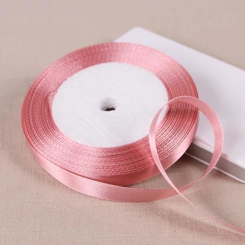 10mm Satin Ribbons DIY Wedding Birthday Party Artificial Silk Roses Crafts Supplies Sewing Acces Scrapbooking Material 25Yards