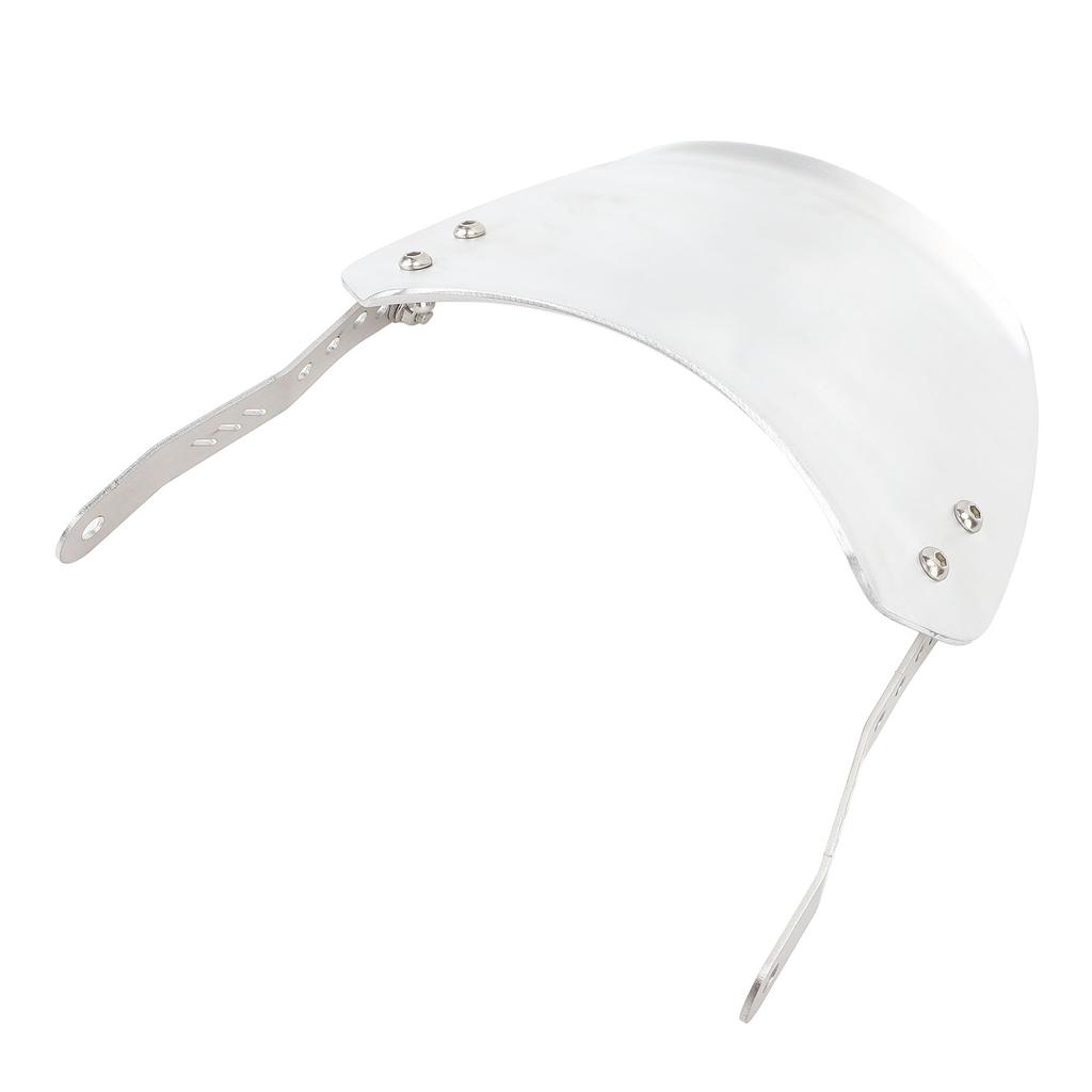 Motorcycle Aluminum Front Wind Deflector with Mount for 6.5in to 9.45in Round Headlights