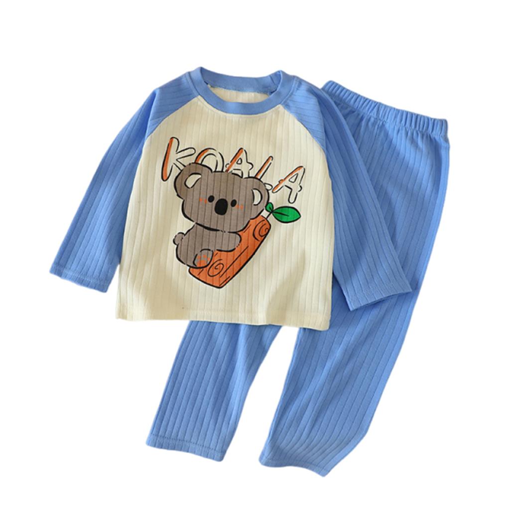 Children's Fashion Cotton Set Long-sleeved Underwear For Boys And Girls Children's Pyjamas And Loungewear