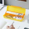 Soild Color Waterproof Stationery Case Macaron Color Pencil Box Pen Case Double Layer Pencil Case