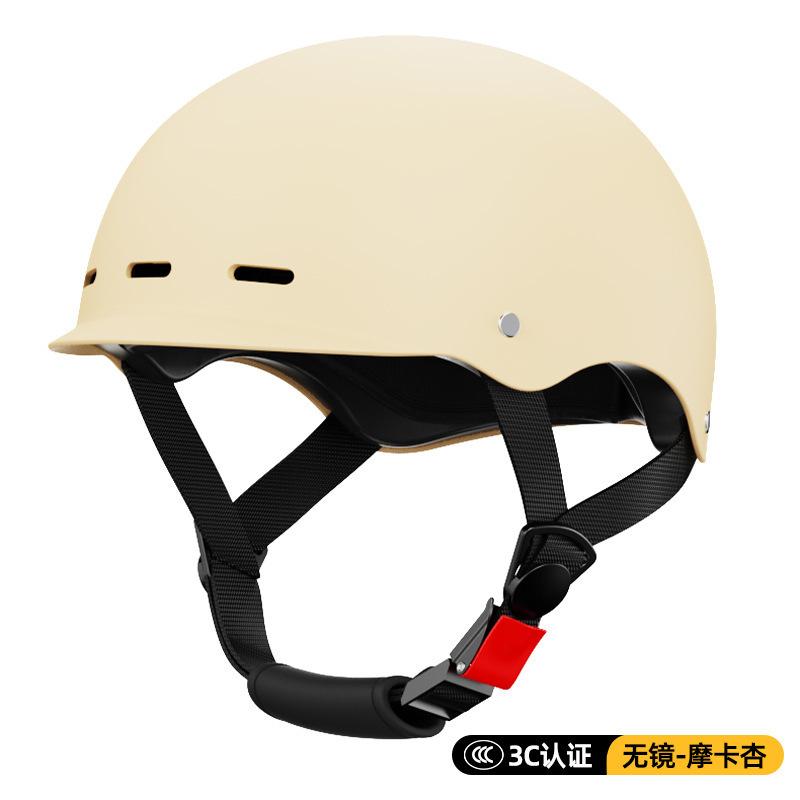 

Шлем для электромобиля женский летний дышащий очки четыре сезона мужской новый национальный стандарт милый, легкий и простой шлем Харлей