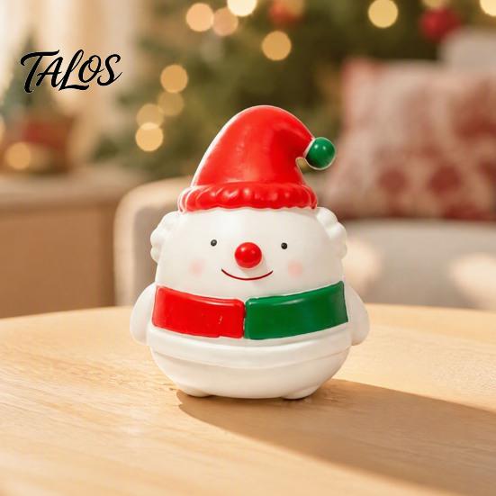 Durable Squeeze Toys Christmas Snowman Toy, Stress Relief Cute Fidget Birthday Gifts for Kids Figurine, Stocking Stuffer Party Favor, Gift Boys Girls