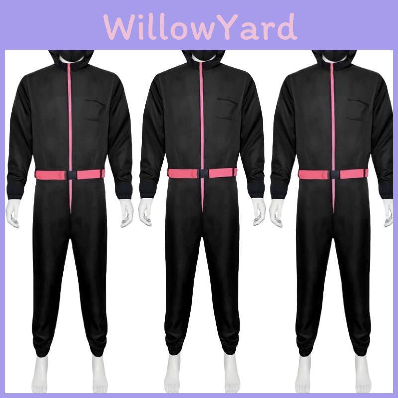 Squid Game Black Onepiece Cosplay Suit For Themed Party And Stage Shows