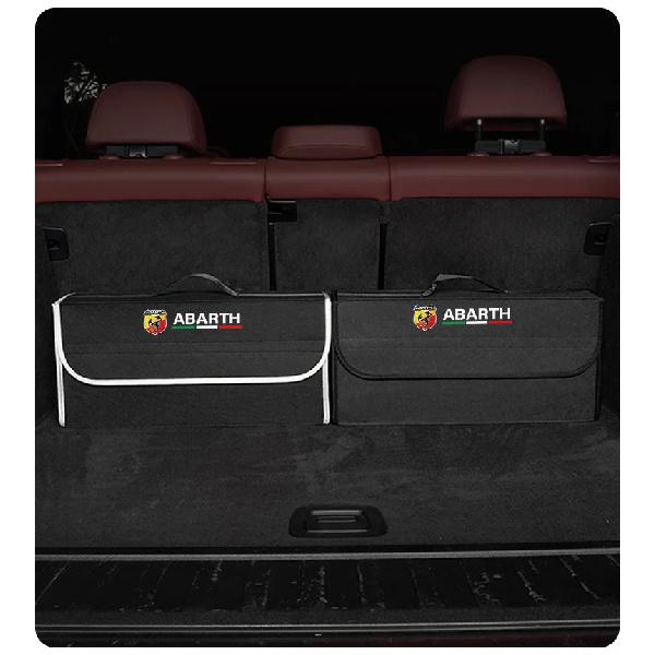 Car Trunk Storage Bag Organizer Sundries Stowing Tidying Box For Abarth Fiat 500 Tipo FR Panda Argo Freemont Viaggio Bravo Punto