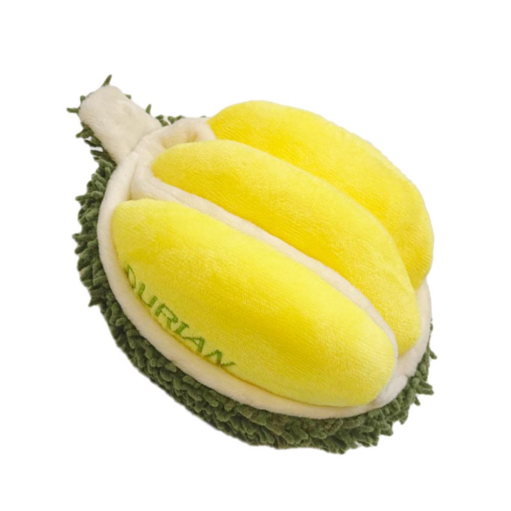 Plush Durian Dog Squeak Toy Sniffing Hiding Food Durian Sound Pet Toys