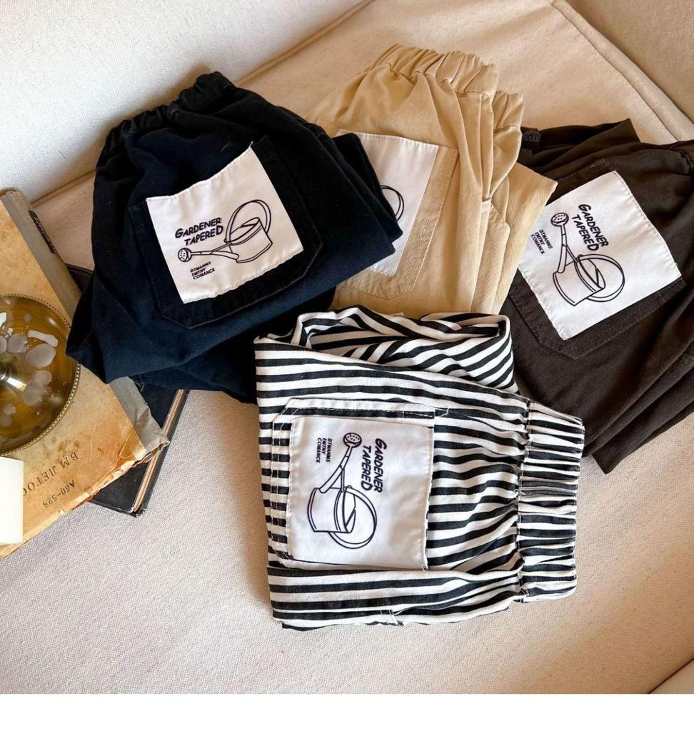 Autumn Vitality: Japanese Style Kids' Casual Garden Pants