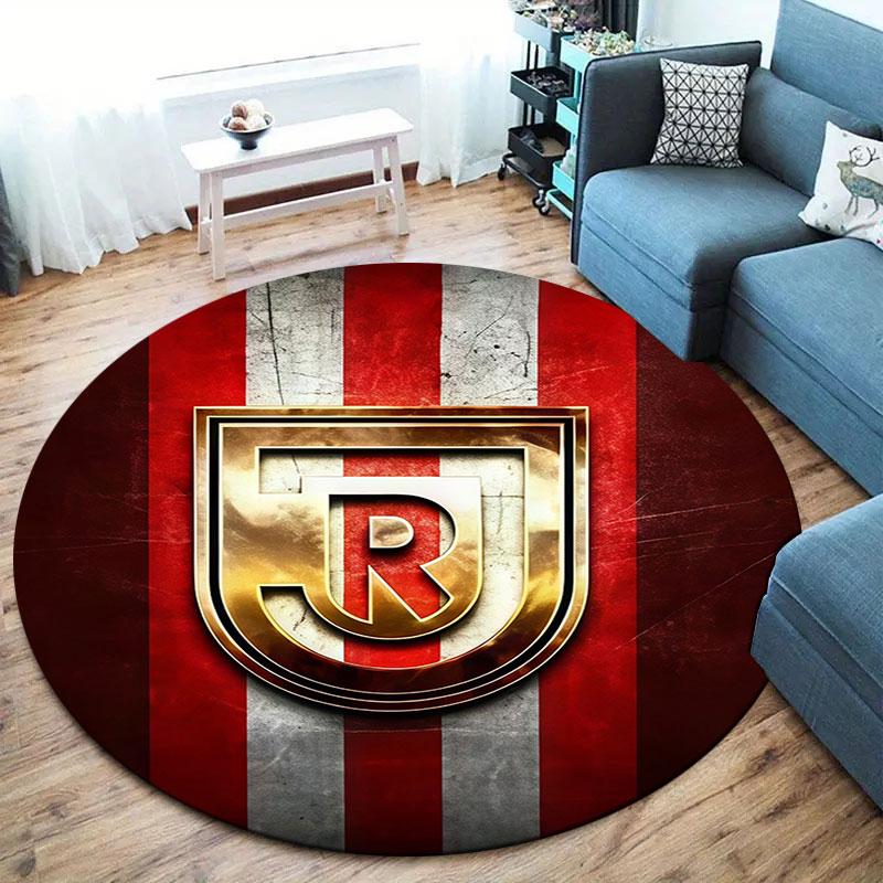 SSV Jahn Regensburg Round Area Rug,Carpet Rug for Living Room Bedroom Sofa Playroom Decor,Non-slip Floor Mat