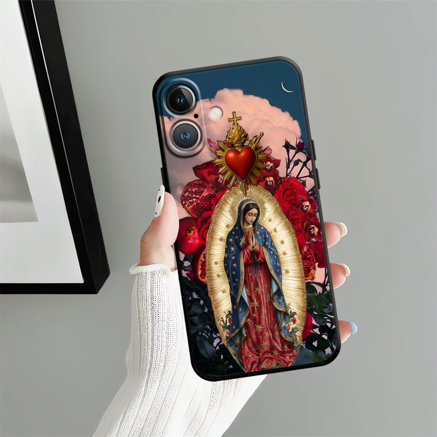 

Funda Phone Cover Case for Apple iPhone 17 Pro Max 13 Air 11 16 XR XS MAX 15 Pro 7 8 12 14 Holy Mother iPhone XS