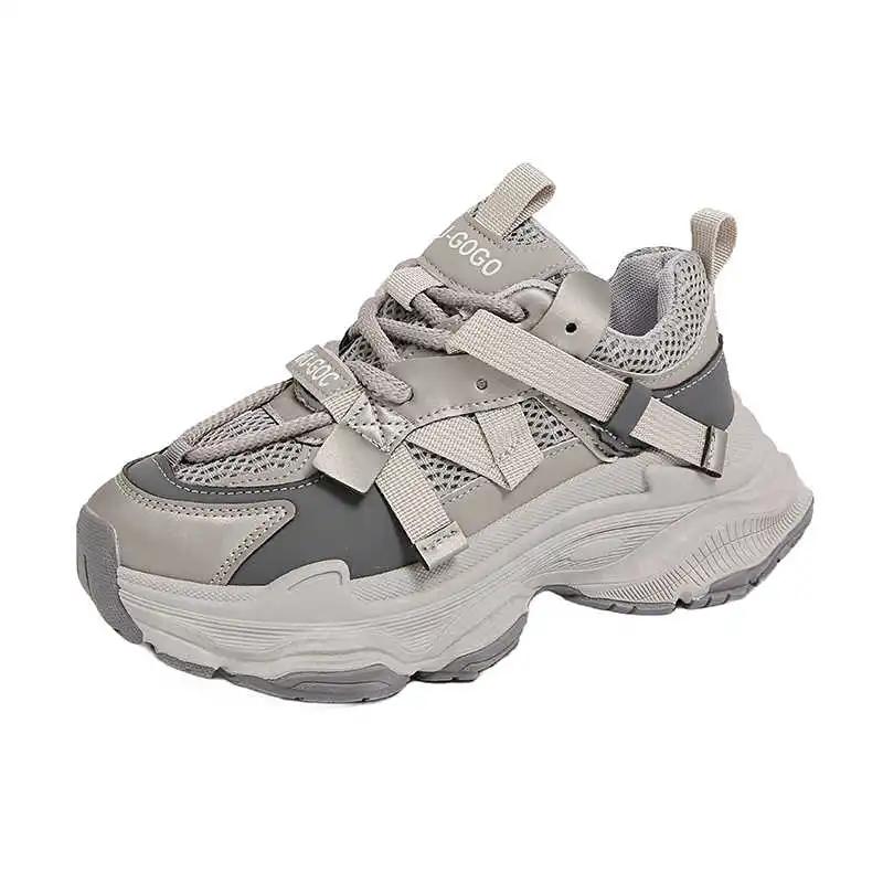 Fashion Thick Heeled Winter Shose Womans Vulcanize Teenage Fashion Sneakers Ladies Loafers Shoes Sports New Year's Street Trainners