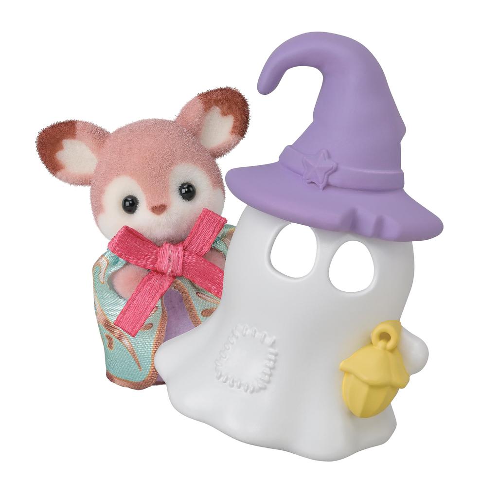 Sylvanian Families Seasonal Ghost and Pumpkin Carriage ST Mark Certified Toy Dollhouse for Ages 3 and Sylvanian Epoch [Halloween Set] SE-216 Up,
