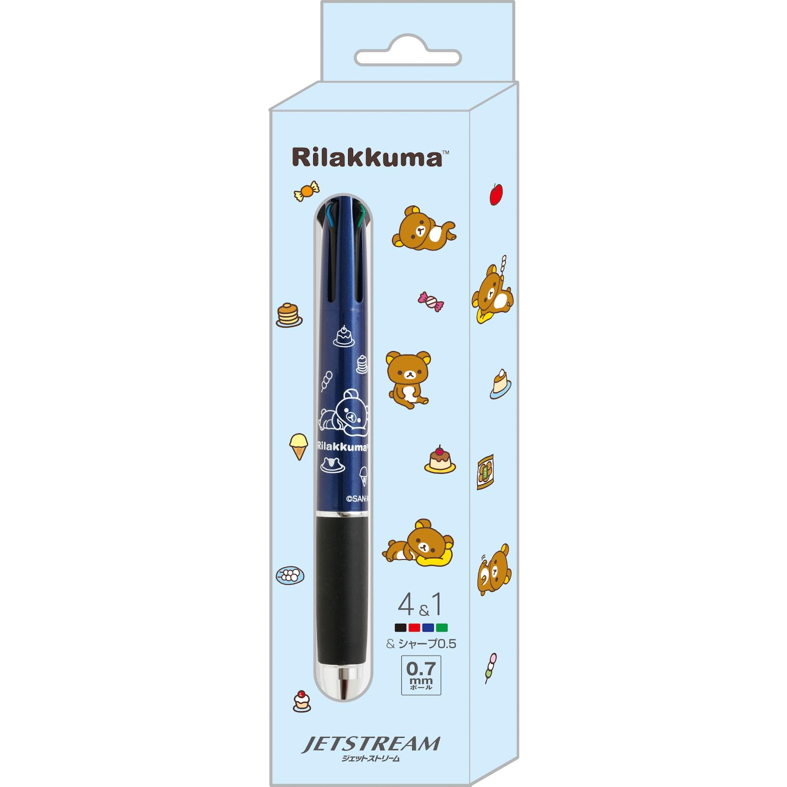 

San-X Rilakkuma Jetstream 4&1 Multi-Pen Blue PR14901, H148 13mm
