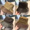 Cotton Pu Wide Brim Bucket Hat For Women Sun Protection Summer Fashion Accessory