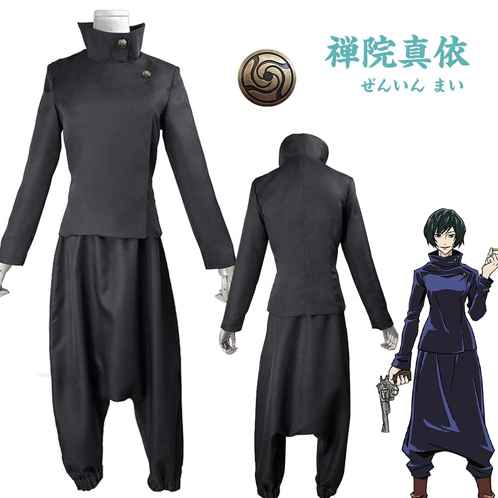[NB] NANAJP Zen'in Mai Cosplay Costume with Wig, Zen'in Mai, Jujutsu Kaisen, Unisex, Halloween, Event, Christmas (Zen'in Mai + Wig, Size XL)