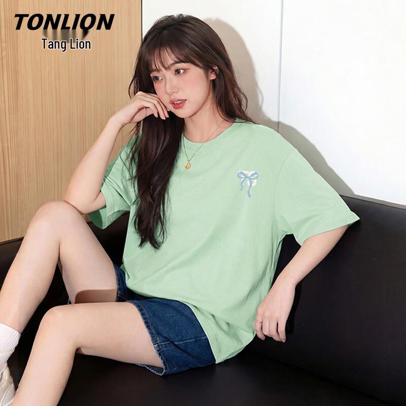 

TonLion Women s 100% Cotton Loose Fit T-Shirt 2XL