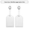 Customizable PU Leather Luggage Tag with Anti-Lost Feature and Airplane Design