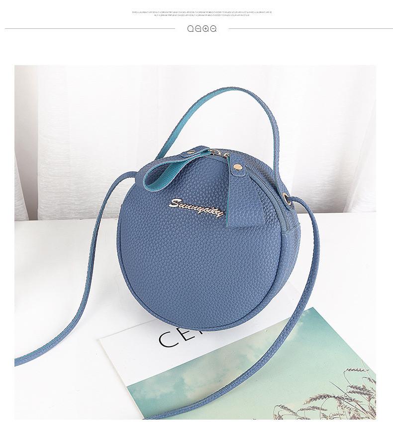 Small Round Bag Ladies Handbags 2021 Southeast Asia Foreign Trade Wholesale Fresh Female Bag Red Light Gray Blue Black Pink