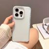 Point Drill Lens Frame Mobile Phone Case Is Suitable for Apple 16PROMAX Solid Color 15 Trend Large Hole 13/14 Matte Anti-drop