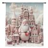 Christmas Santa Claus Snowflakes Sheer Curtains Christmas Home Decorations Window Tulle Curtains For Living Room Bedroom