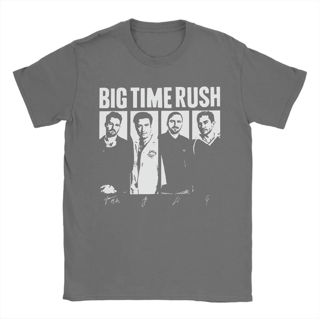 Men T-Shirt Big Time Rush Tour 2026 Humor Cotton Tee Shirt Short Sleeve T Shirt Crew Neck Tops Plus Size