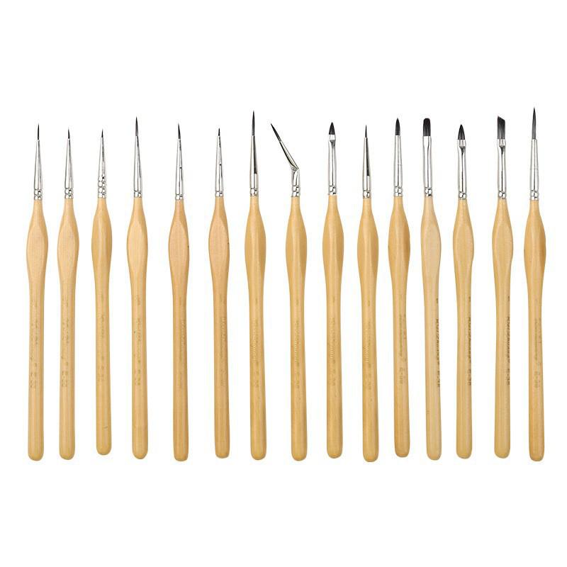 10-Piece Children's Paint Brush Set: Blue Handle Nylon Brushes for Acrylic, Watercolor, and Oil Painting
