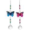 Window Decorative Sun Catchers Prisms Butterfly Hanging Crystal Pendant Decor