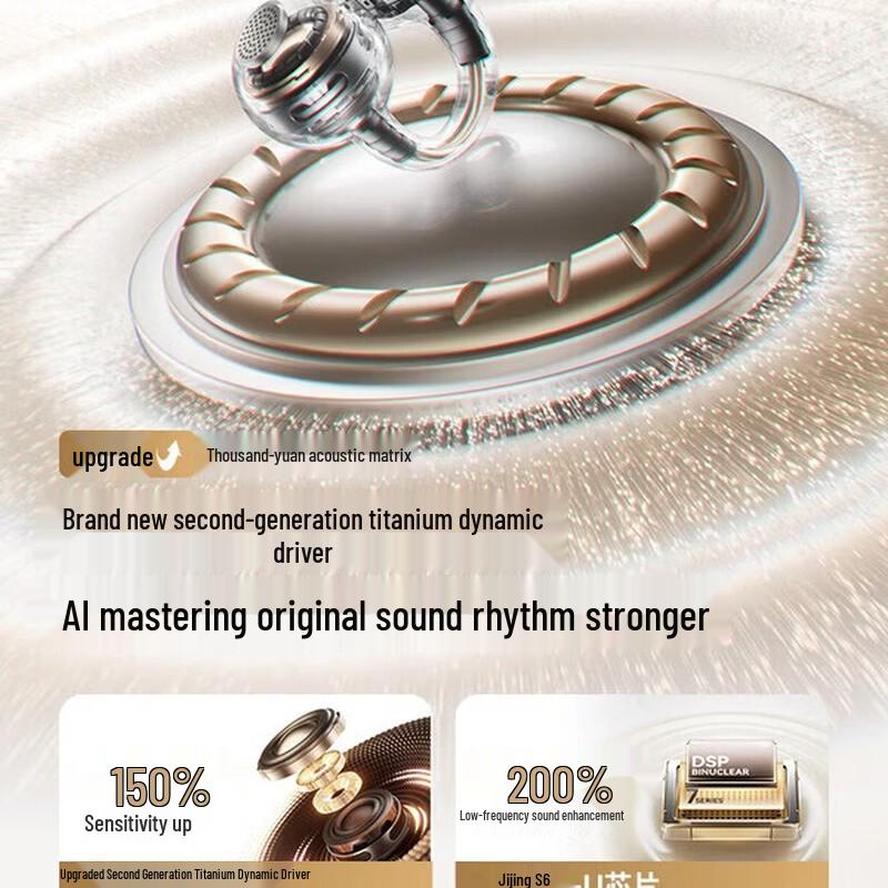 SANAG S6S Ultra Open-Ear AI Translator Bluetooth Headphones