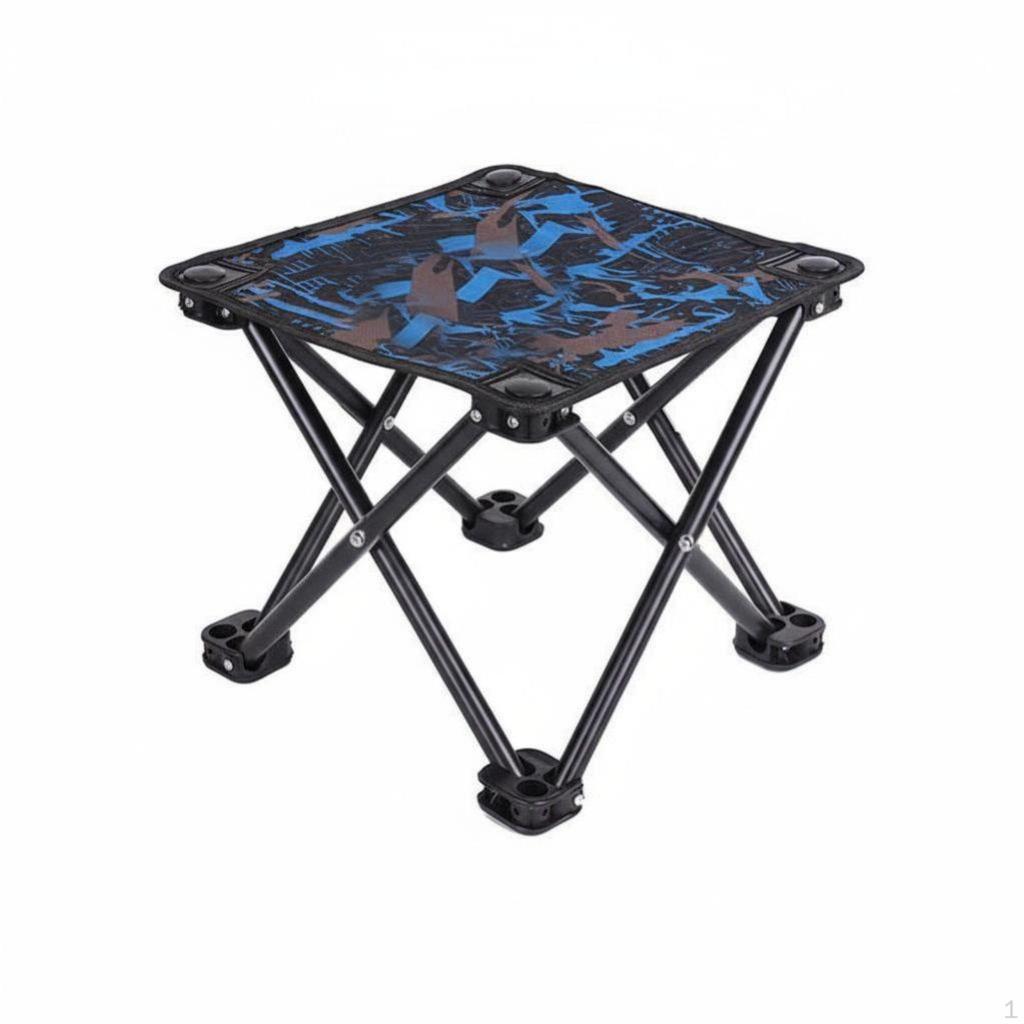 CrossedLeg Frame Folding Stool Foldable Portable Seat Lightweight Outdoor Gear for Fishers,