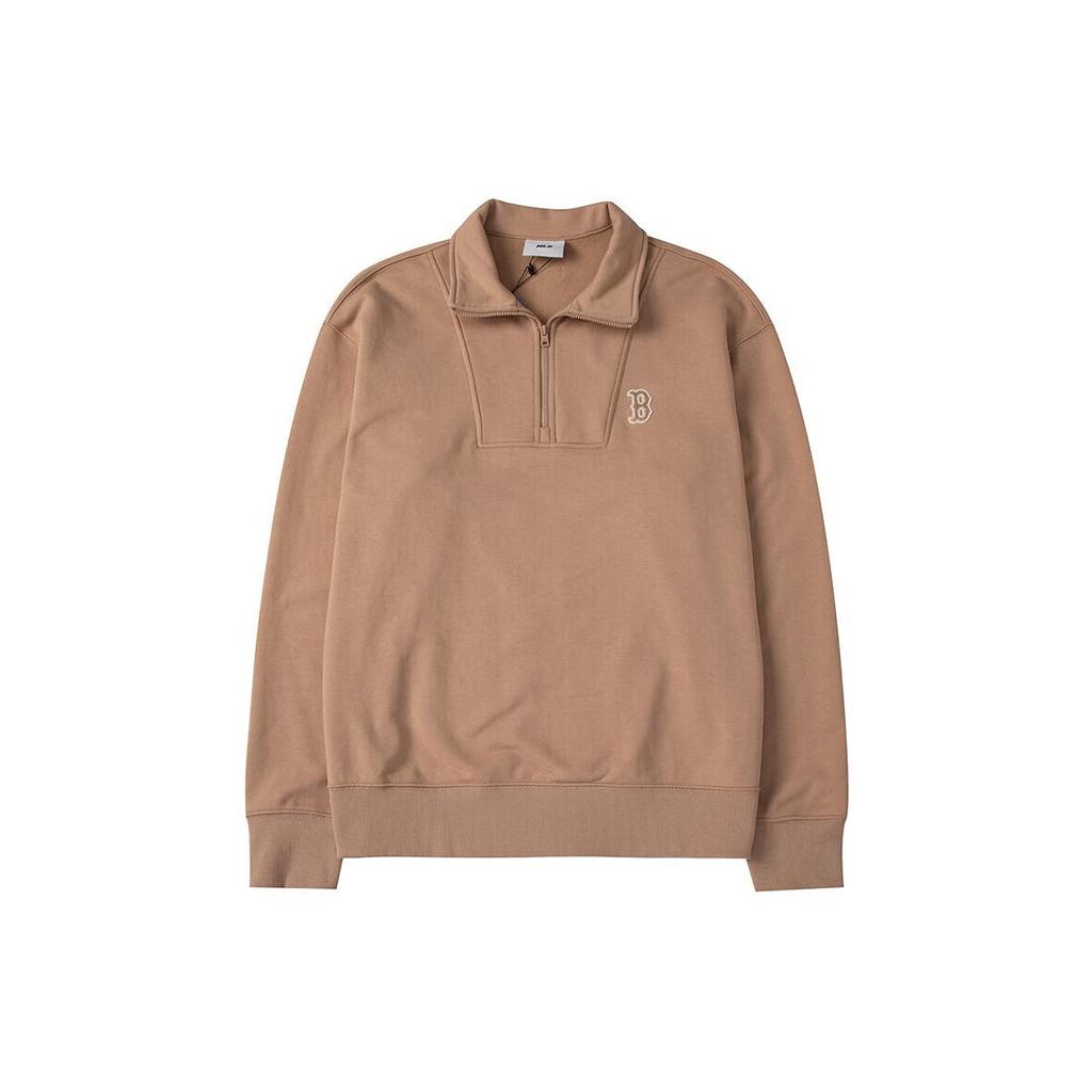 New MLB Sweatshirts Unisex Beige Yellow 3AMTB0534-43BGS