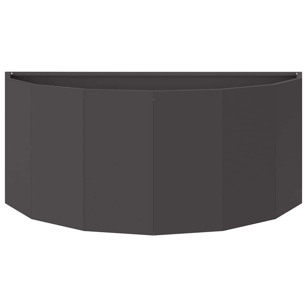 Planter Black 90 X 45 X 35 Cm Steel