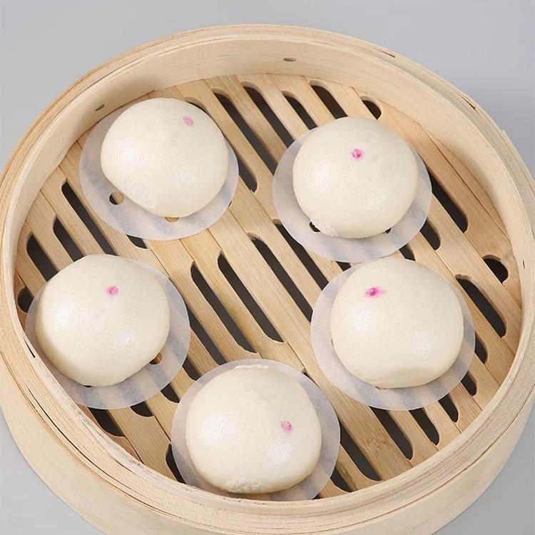 

Антипригарные одноразовые коврики для пароварки для булочек и маньтоу – бумага для запаривания пищевого класса Round 7.6cm [100 sheets]