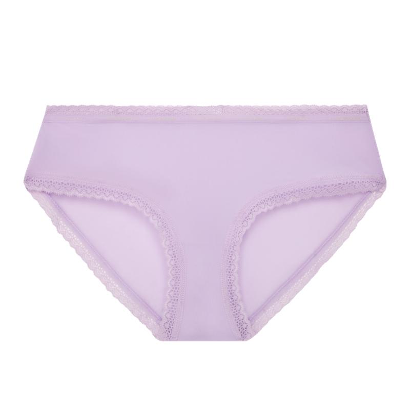 

Calvin Klein Сексуальное кружевное антискользящее нижнее белье с треугольными чашечками и полуприкрытыми чашечками Женское нижнее белье светло-фиолетового цвета QD3767SPI S