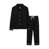 [MoFiz] Women's Pajamas, Room Wear, Top and Bottom Set, Long Sleeves, Room Pants, Loose, Open Front, Loungewear, Sleepwear, Sleepwear, Skin-friendly,