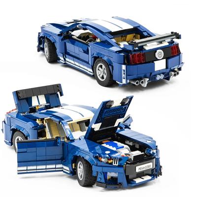 Creative Expert Mustangs Shelby Super Sports Cars Mustangs Building Blocks Set Fords Model Bricks Toys