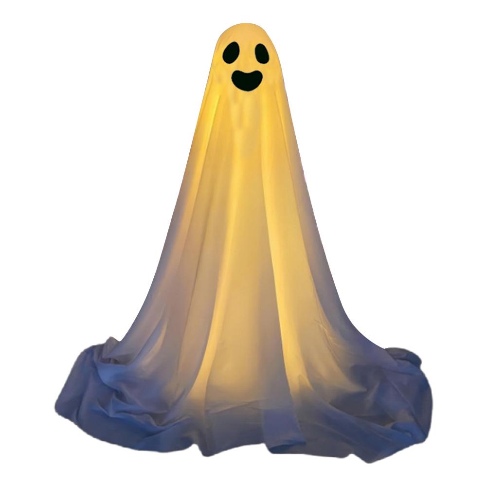 Хэллоуин Милый Светящийся Призрак Украшение Большой Светящийся Призрак Декор Освещенный Белый Призрак Декор для Внутреннего Наружного Двора