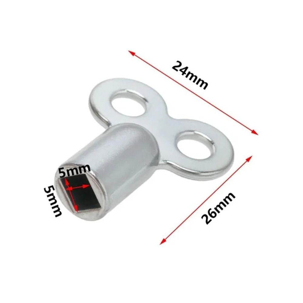 1/5 Stück Silber Heizkörper Entlüftungsschlüssel Zinklegierung Ventilschlüssel für Standard Heizkörperventile