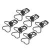 100Pcs Binder Clips Metal Heart Shape Hollow Small Binder Clips for Office Documents Certificates